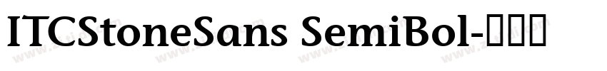 ITCStoneSans SemiBol字体转换